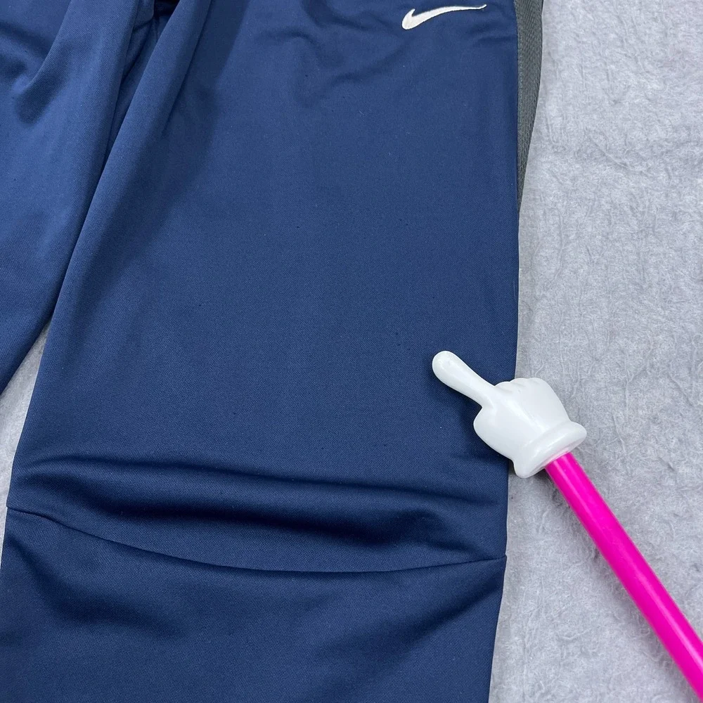 Nike Pants Womens Large Blue Epic Training Joggers Ankle Zip Warmup Track 836120